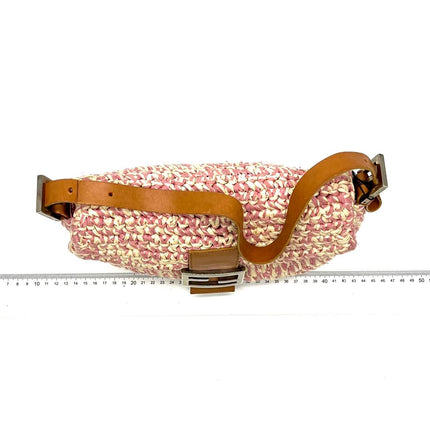 Sold Fendi Baguette Raffia Straw Multicolor Shoulder Bag