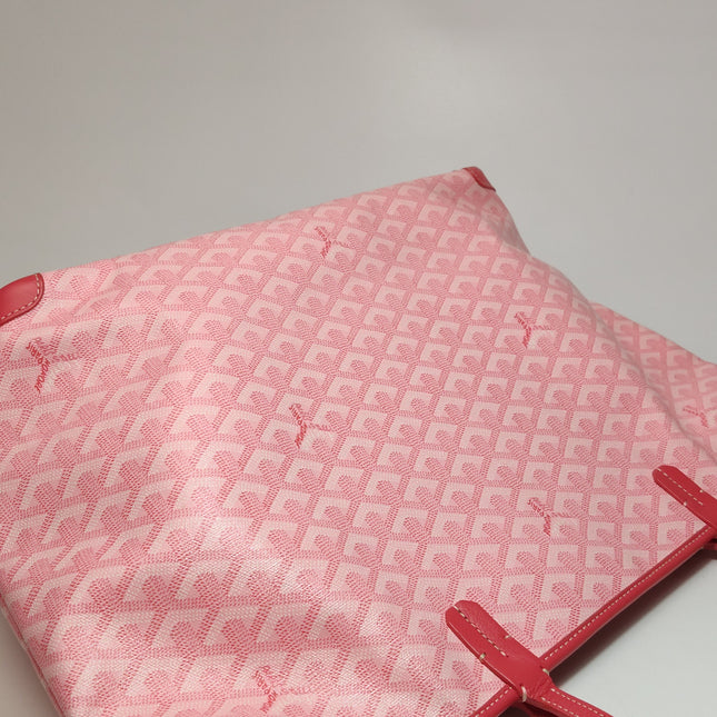 Goyard Artois Tote PM Medium Pink With Zipper and Reinforced Corners 2018