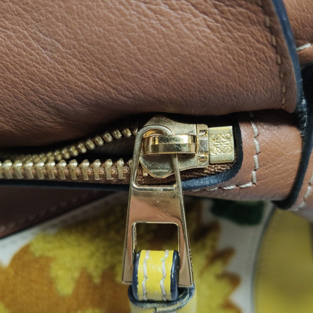 Loewe x William De Morgan Puzzle Small Embroidered Brown Yellow Multicolor