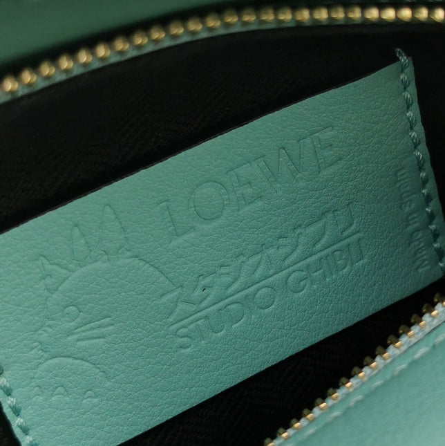 Loewe x Studio Ghibli Collection Susuwatari Mini Puzzle Green Crossbody Bag