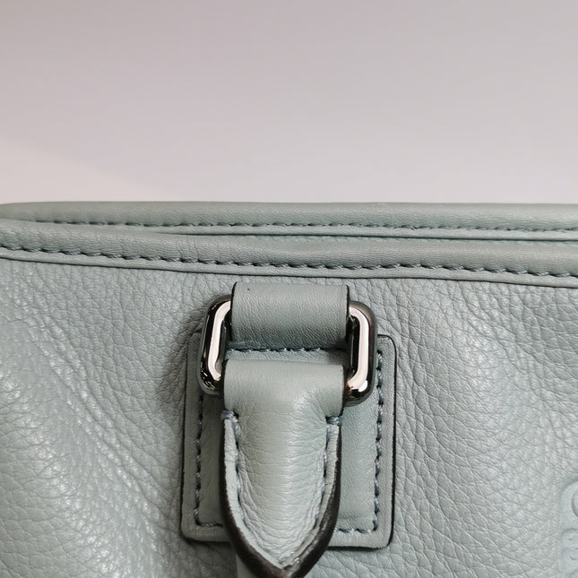 Loewe Amazona 29 Blue Leather Elephant Lock Silver-tone Hardware