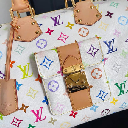 Louis Vuitton x Takashi Murakami Speedy 40 White Multicolor