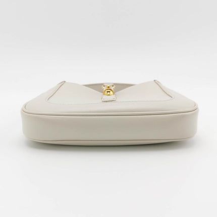 Gucci Jackie 1961 Mini Leather Bag with Adjustable Strap Size White