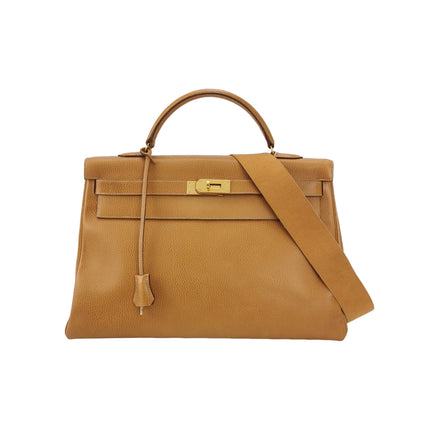 Hermes Kelly 40 Retourne Gold Togo Leather Gold Hardware 1993-Luxbags