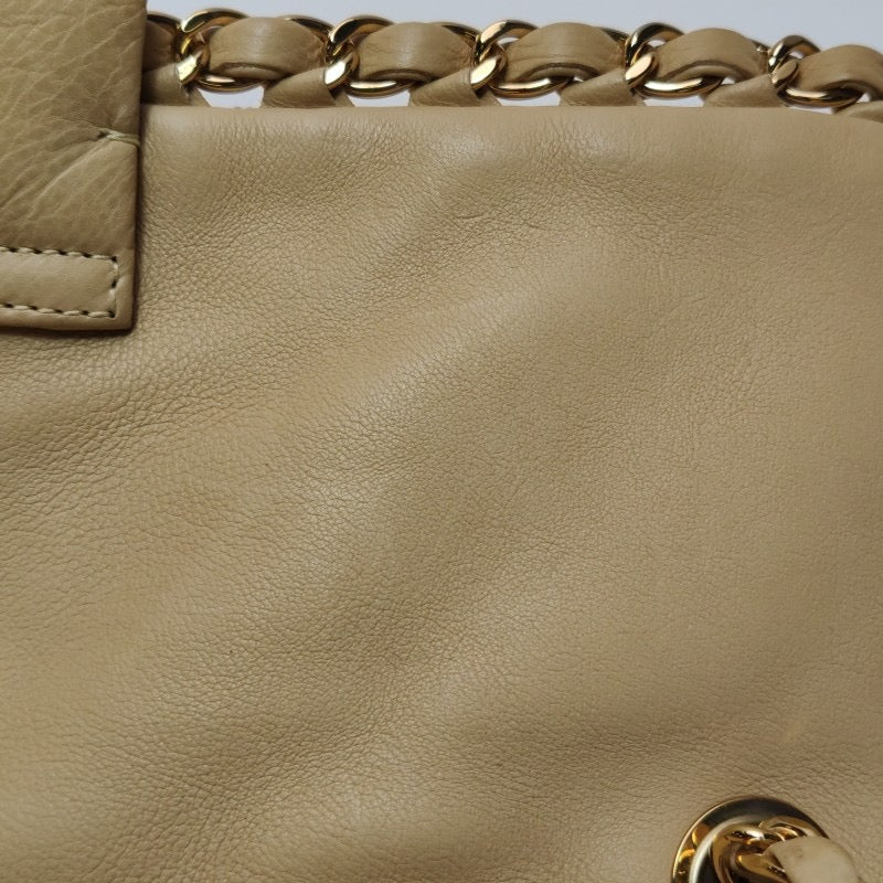 Chanel Chain Me Chain Around Medium Flap Bag Beige Calfskin Leather, 2011