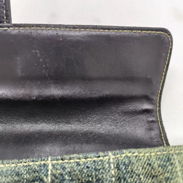 Sold Vintage Chanel East West Denim Shoulder Bag