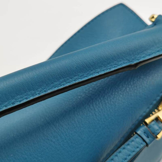 Loewe x Spirited Away Studio Ghibli Collection Puzzle Small Blue Crossbody Bag