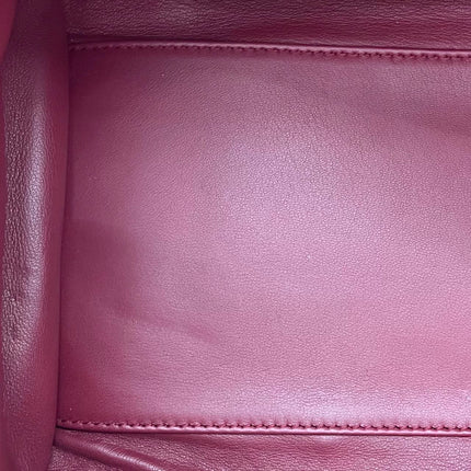 Loewe Amazona 36 Medium Burgundy Leather Dragon Lock Gold-tone Hardware