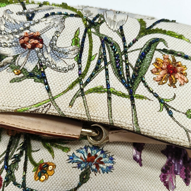 Gucci Horsebit 1955 Small Chain Bag Limited Edition Floral Print Canvas