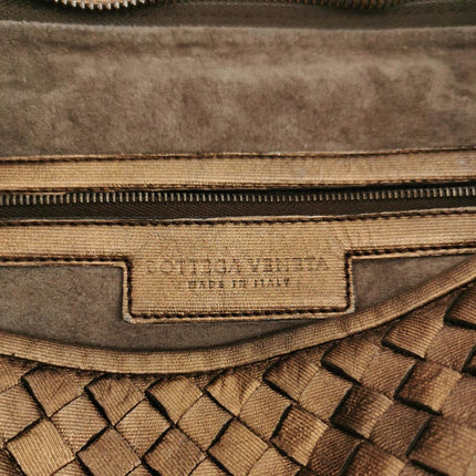 Sold Bottega Veneta Veneta Hobo Large Metallic Copper Leather 46cm
