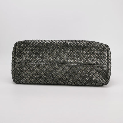 Bottega Veneta Cabat Large Intreccio Leather Tote Bag Metallic 40cm