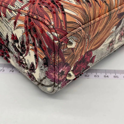 Lady Dior Mini Embroidered Phoenix Cloth Multicolor Handbag