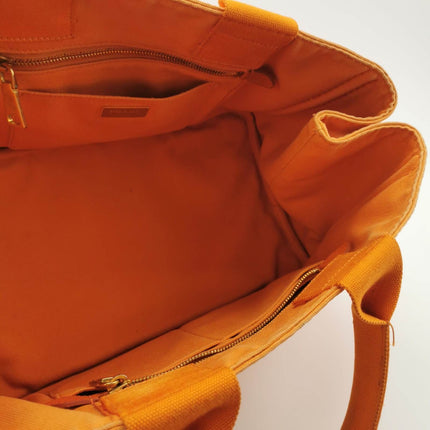 Sold Prada Canape Canvas Tote Orange Handbag