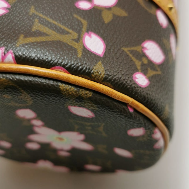 Louis Vuitton x Takashi Murakami Papillon 28 Cherry Blossom Monogram Handbag