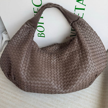 Bottega Veneta Belly Hobo Intreccio Leather Grey Large 54cm