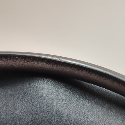 Loewe Puzzle Medium Polka Dots Brown Black Leather