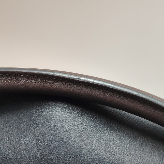 Loewe Puzzle Medium Polka Dots Brown Black Leather