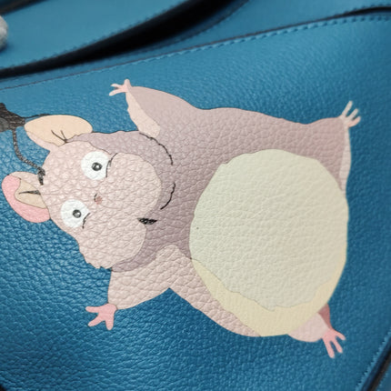 Loewe x Spirited Away Studio Ghibli Collection Puzzle Small Blue Crossbody Bag