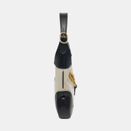 Gucci Jackie 1961 Small Black and White Leather Bag