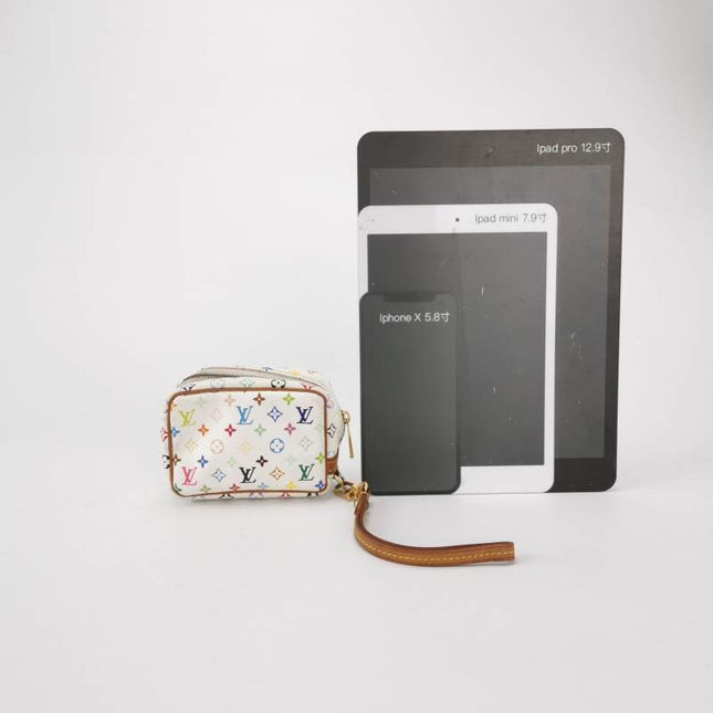 Louis Vuitton x Takashi Murakami Coin Purse White Multicolor