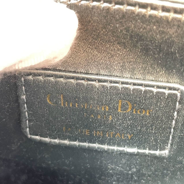 Sold Dior Saddle Mini Silk Greyish Blue with crystals