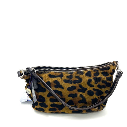 Prada Leopard Print Pony-style Calfskin Mini Clutch