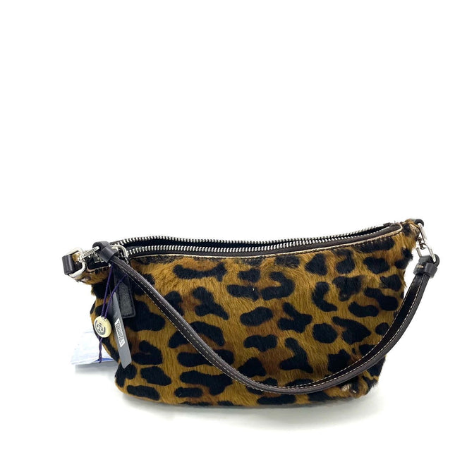 Prada Leopard Print Pony-style Calfskin Mini Clutch