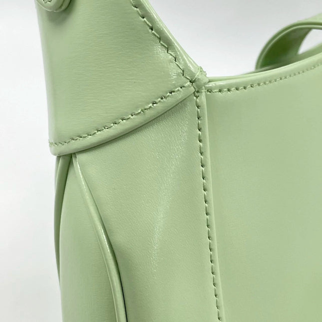 Gucci Jackie 1961 Light Green Leather Bag Small with Adjustable Strap