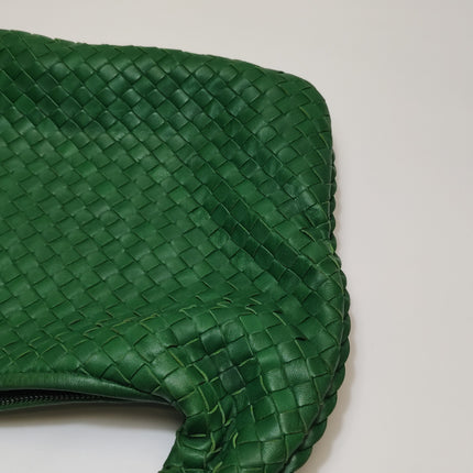 Bottega Veneta Veneta Hobo Green Intrecciato Leather Medium 40cm