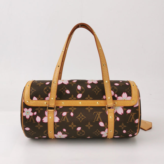 Louis Vuitton x Takashi Murakami Papillon 28 Cherry Blossom Monogram Handbag