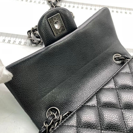 Chanel Classic Flap Mini Black Caviar Silver Hardware 2015-2016
