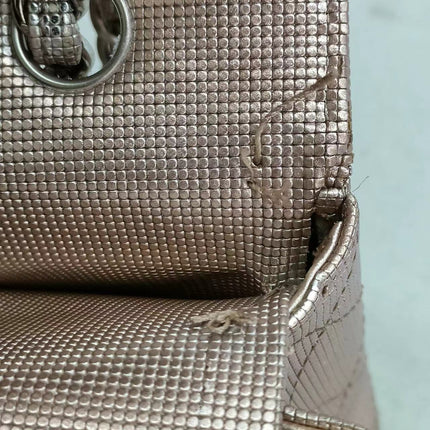 Chanel Classic Flap Medium 2016 Pink Metallic Pixel Effect Calfskin Leather