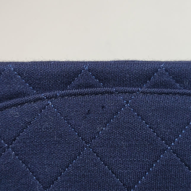 Chanel Classic Flap Small Vintage Navy Fabric 24k Gold Hardware Linked Chain Strap