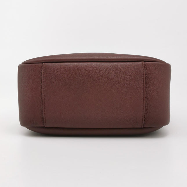 Yves Saint Laurent YSL Le 5 A 7 Hobo Small Burgundy Calfskin Shoulder Bag