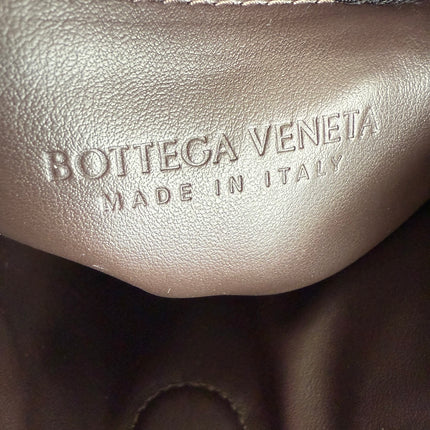 Bottega Veneta Hop Hobo Small Medium Leather Chocolate Brown 46cm