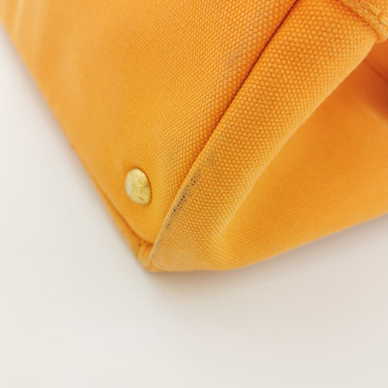 Sold Prada Canape Canvas Tote Orange Handbag