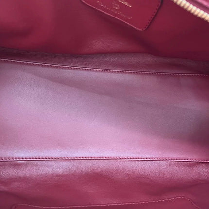 Loewe Amazona 36 Medium Burgundy Leather Dragon Lock Gold-tone Hardware