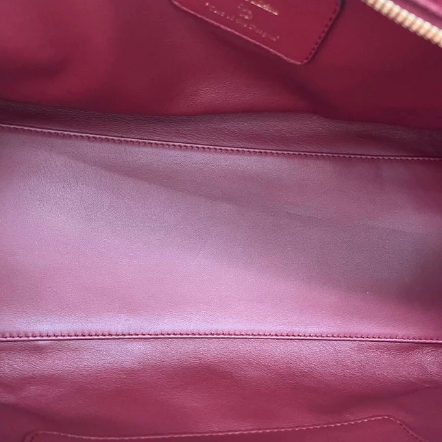 Loewe Amazona 36 Medium Burgundy Leather Dragon Lock Gold-tone Hardware