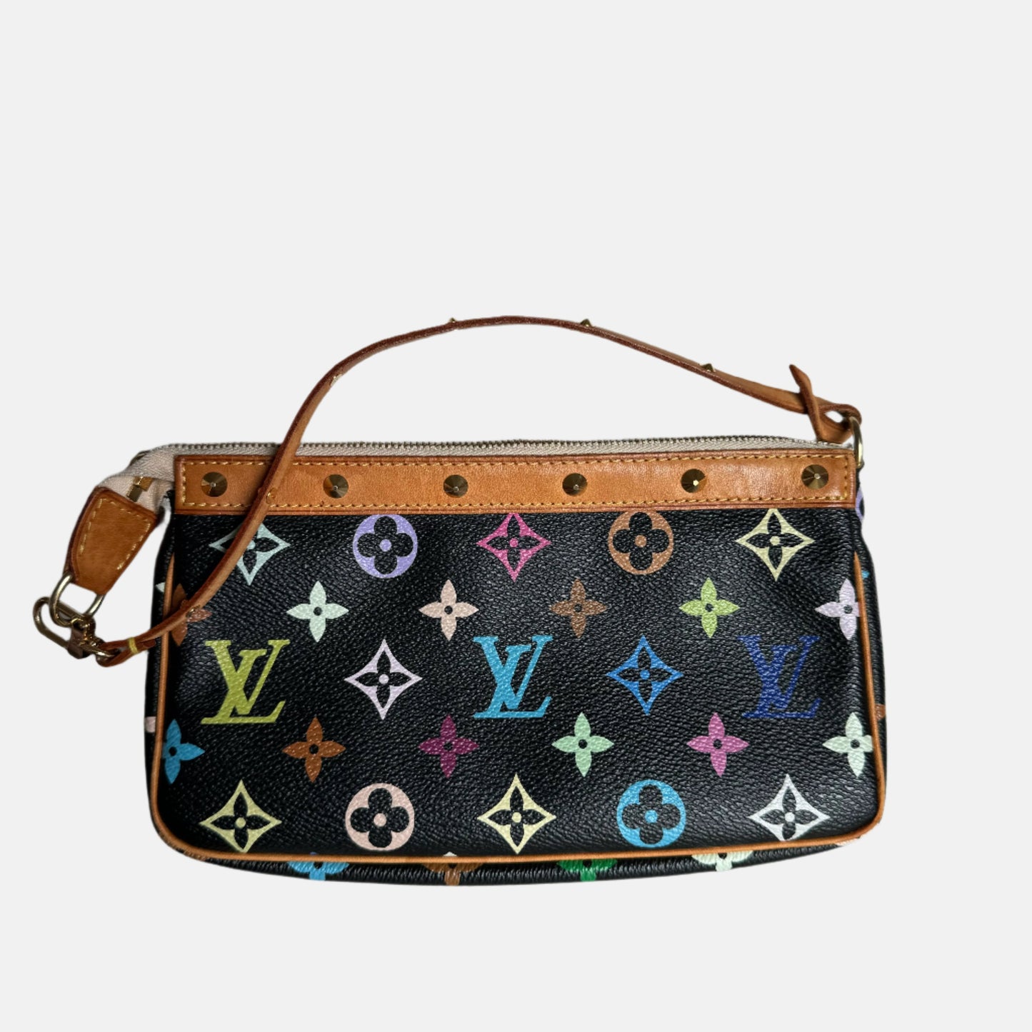 Louis Vuitton x Takashi Murakami Pochette Accessoire Black Multicolor