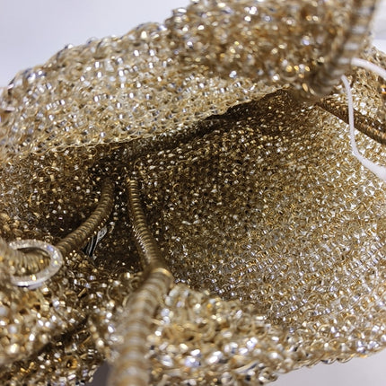 Anteprima Hello Kitty Gold Crystal 3D Wire Handbag