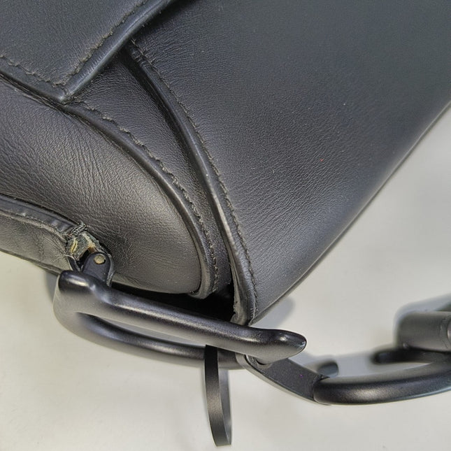 Dior Saddle So Black Medium Calfskin Leather Bag, 2019
