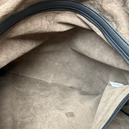 Bottega Veneta Maxi Convertible Tote Bag Hobo Black Leather Two-way Carry 50cm