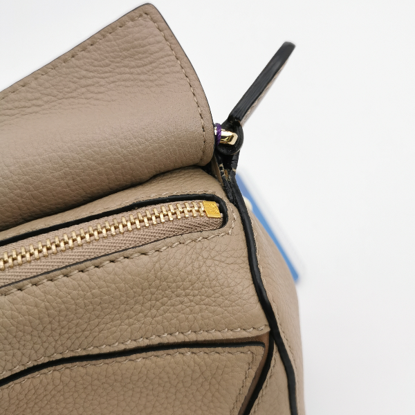 Sold Loewe Puzzle Mini Sandy Beige Calfskin Leather Crossbody Bag