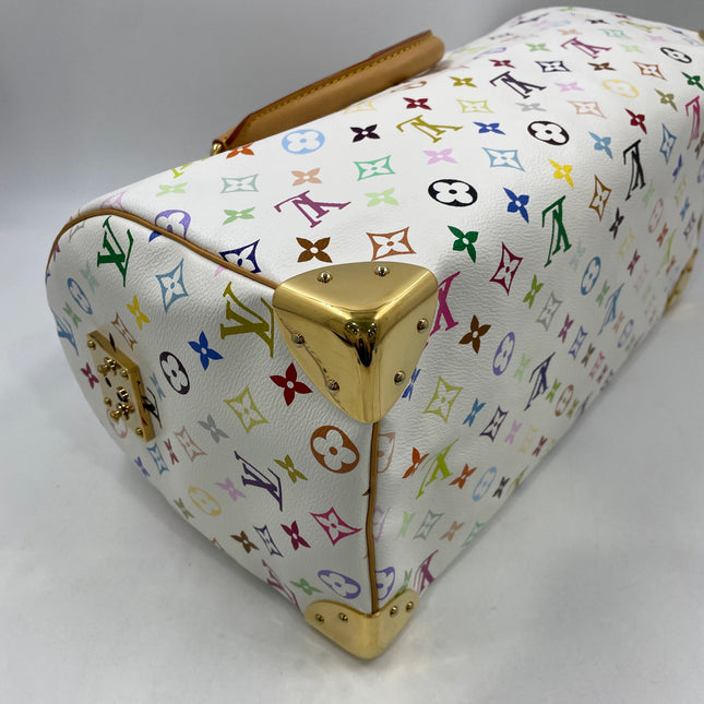 Louis Vuitton x Takashi Murakami Speedy 40 White Multicolor