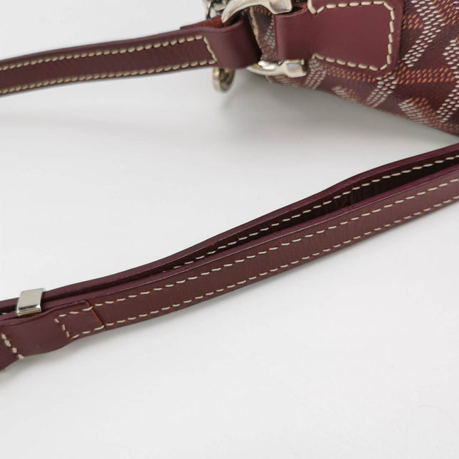 Sold Goyard Cap Vert Crossbody Goyardine Burgundy