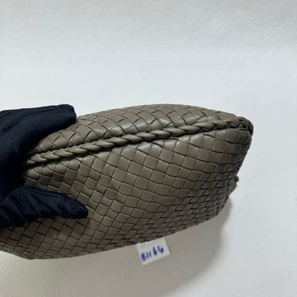 Sold Bottega Veneta Hobo Bag Lambskin leather Grey Medium 40cm