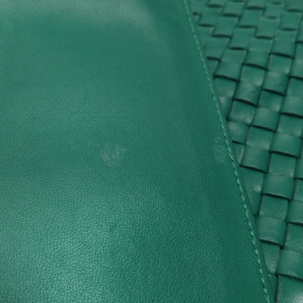 Bottega Veneta Cabat Large Intreccio Leather Tote Bag Green with Pouch 40cm