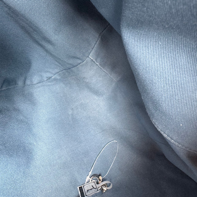 Chanel Deauville Tote Medium Light Blue Grey Denim Top Handle 2013-2014