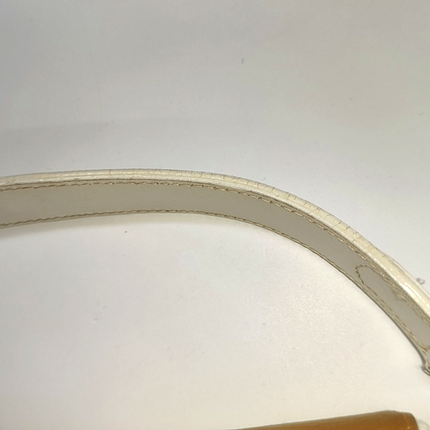 Dior Saddle Vintage Brown Leather and Silk Interior Shoulder Bag