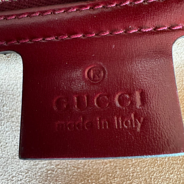 Gucci Jackie 1961 Red Burgundy Leather Bag Small Shoulder Bag